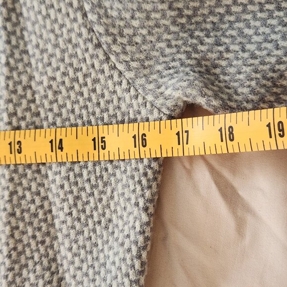 Sigrid Olsen grey wool sequin floral embroidered cardigan sweater shacket jacket - Picture 11 of 11